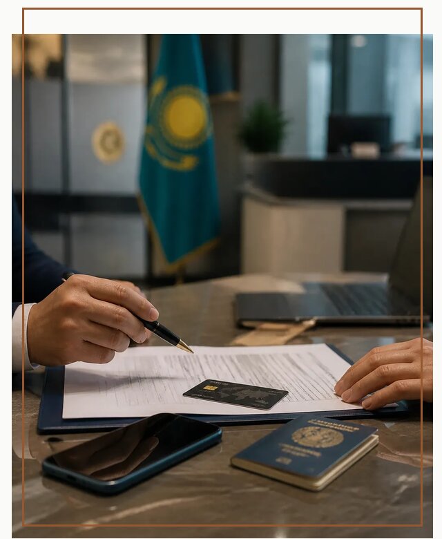 Открытие счета и банковской карты в Казахстане в Бердске